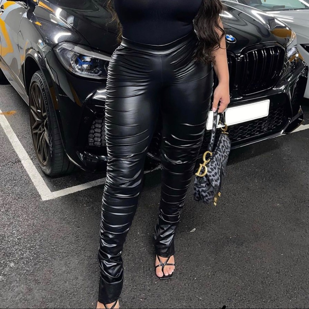 fashion nova women leather legging